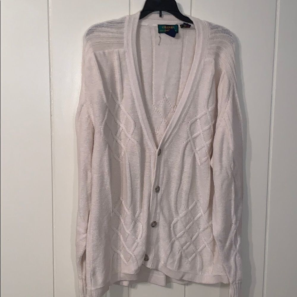 Vtg Colours by Alexander Julian cardigan sweater